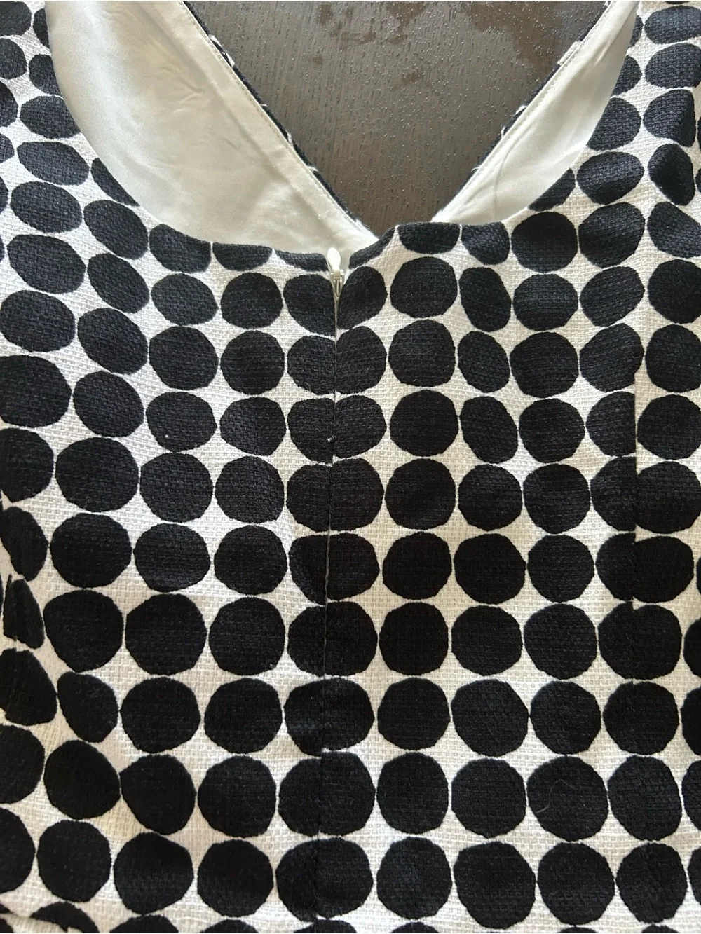 Banana republic & Marimekko black and white polka dot a line dress